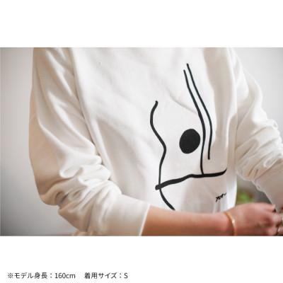 ふるさと納税 尼崎市 ギターストラップ専門店708worksのオリジナルスウェット【ホワイトBK:XXLサイズ】 |  | 03