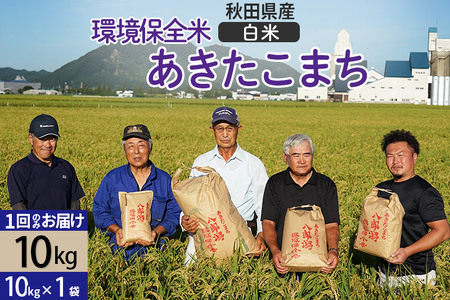 【白米】令和6年産 秋田県産 あきたこまち 環境保全米 10kg (10kg×1袋) 