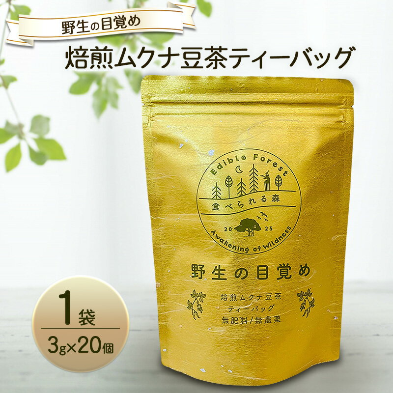 【ふるさと納税】野生の目覚め～焙煎ムクナ豆茶ティーバッグ～　ムクナ お茶 健康茶
