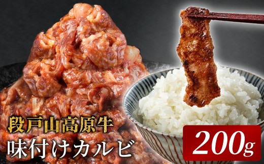 秘伝のタレ漬け★ 国産牛 味付けカルビ焼き肉用 200g 炒め用 段戸山高原牛 国産 牛肉 牛 小分け 地域 限定 厳選 人気 薄切り 牛丼 肉じゃが 焼肉 肉 カルビ 数量限定 キャンプ バーベキュー お試し 小分け 肉 日本酒 -092