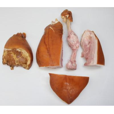 ふるさと納税 宮崎市 豚モモ骨付きハム約10kg |  | 02