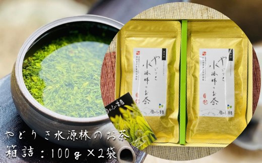 
やどりき水源林のお茶 （箱詰：100g×2袋）2023一番茶
