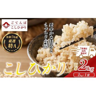 ふるさと納税 小山町 令和7年産 コシヒカリ 【 玄米 】 2kg