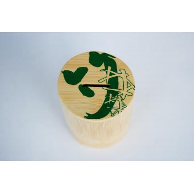 ふるさと納税 臼杵市 竹筒の貯金箱【緑】