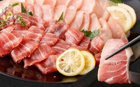 【定期便5回】厳選 天然マグロ 2種 セット650g (メバチ250g ビンチョウ400g) 目鉢 鬢長 セット まぐろ食べ比べ定期便 訳あり 刺身 さしみ 刺し身 冷凍 漬け 海鮮 丼 父の日 高知