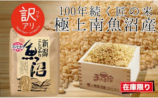 
                  【令和7年産】南魚沼産コシヒカリ　玄米10kg　訳あり【銘柄米 ブランド米 玄米 こしひかり コシヒカリ 魚沼産 新潟米 産地直送 お米 米 こめ コメ ご飯 御飯 ごはん】
                