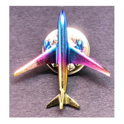 ふるさと納税 田上町 飛行機ピンバッジ　チタン(大) |  | 01