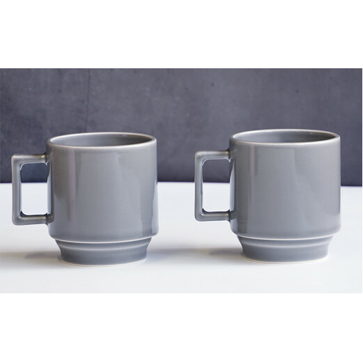 有田焼 世界一つよい ～エヌ・マグ～ グレー 2個 セット 匠 Takumi マグカップ 強化磁器 マグカップ 割れにくい マグカップ スタッキング マグカップ スタイリッシュ マグカップ ギフト マ