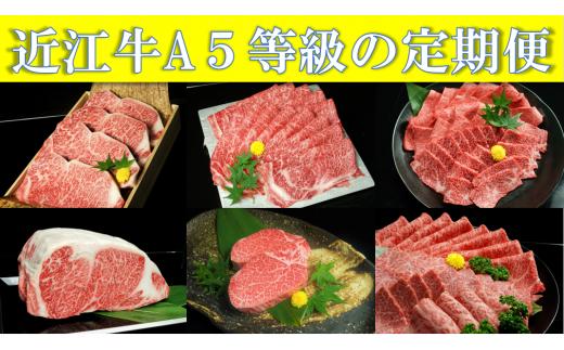 近江牛A5等級の定期便【年6回お届け】[№5748-0349]