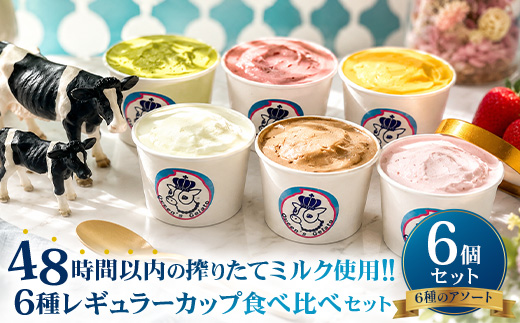 Queen’s Gelato レギュラーカップ6個（6種）アソート 100ml×6個 （6種 各1個） | クイーンファーム クイーンズジェラート ジェラート 贈物 贈答 プレゼント ミルク クイーンミルク いちごミルク ミルクチョコ 抹茶 マンゴーソルベ　あまおうソルベ