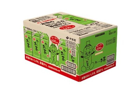 【5か月定期便】おーいお茶緑茶 600ml×24本(合計5ケース)【伊藤園 お茶 緑茶 まとめ買い 箱買い 熱中症対策 水分補給 備蓄 防災】K071443