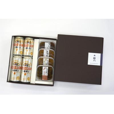 ふるさと納税 取手市 キリンビール「一番搾り」・新六の奈良漬4種パック入りセット |  | 01