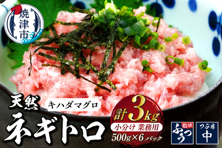 a25-065　焼津 海の極 海伸 マグロ ネギトロ 小分け 業務用 3kg 500g×6