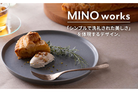 【美濃焼】MINO_works プレート SML 3点セット（サックスグレー）【大東亜窯業】食器 皿 パスタ皿 パン皿 ケーキ皿 ワンプレート 灰色 おしゃれ 食器セット 新生活 [MAG021]