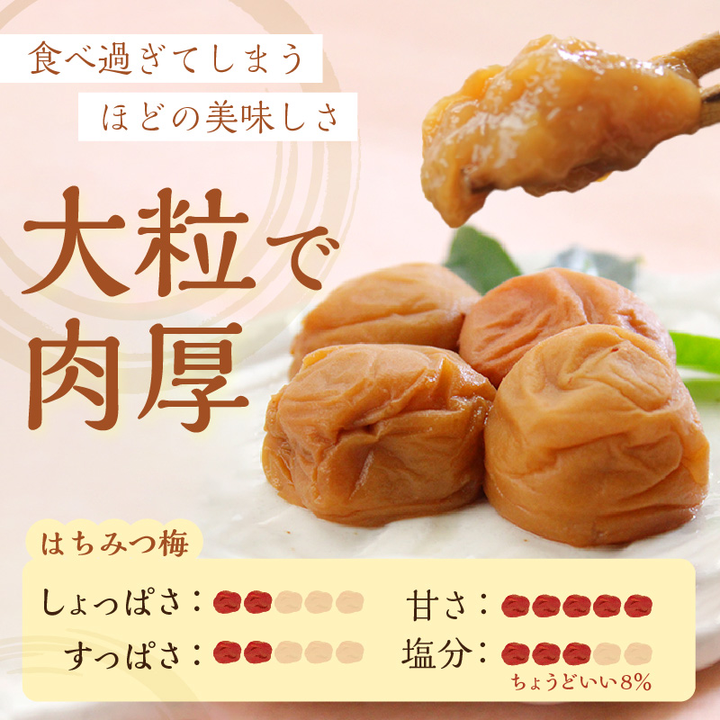 紀州南高梅 はちみつ梅(塩分8%) 2kg（和歌山県産）