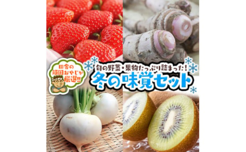 冬の味覚（野菜・果物）厳選セット【1月より発送開始】田舎の頑固おやじが厳選！ [BIA6-NT]