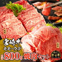 【ふるさと納税】宮崎牛 モモ ウデ 焼肉 セット 各400g 合計800g | ミヤチク 牛肉 宮崎牛 焼肉 焼き肉 肉 にく おにく 国産牛 和牛 冷凍 小分け アウトドア 内閣総理大臣賞4大会連続受賞 和牛オリンピック |