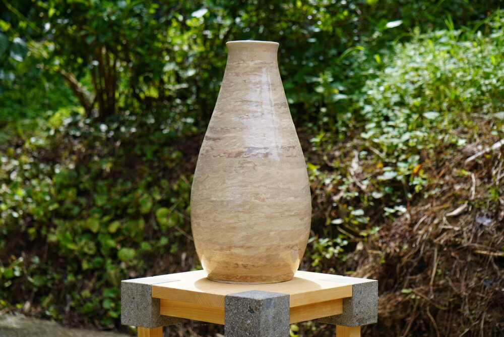 【ふるさと納税】《成瀬石材店》日向石陶器 花器 (大) [0426]