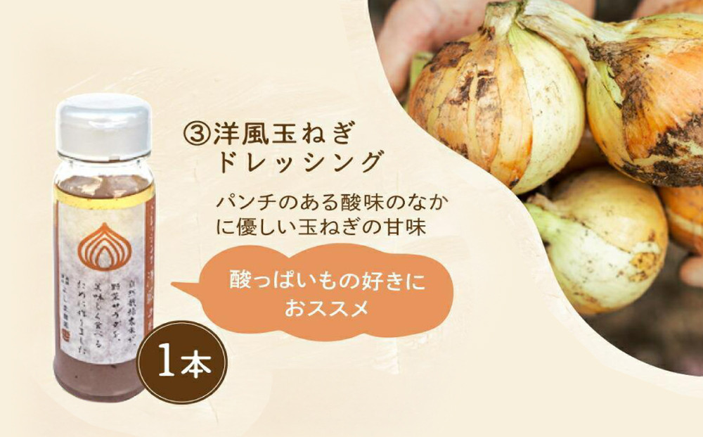 【12月配送】自然栽培農家のドレッシング3種 | 年内発送 自家栽培農家 ドレッシング サラダ 自家栽培 洋風ドレッシング 玉ねぎドレッシング 大根おろしドレッシング 梅ドレッシング 飛騨高山 よしま