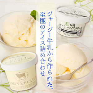 ジャージーアイスクリーム詰め合わせセット　清泉寮ジャージー 詰め合わせ 120ml×4個 100ml×4個 有機JAS認証 生乳 有機卵黄 安定剤 乳化剤 不使用 アイス スイーツ デザート プレミア