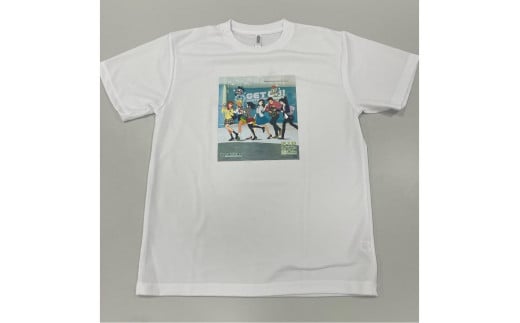 【京都市交通局】“地下鉄に乗るっ”10周年記念デザインＴシャツ（ホワイト／Ｍサイズ）