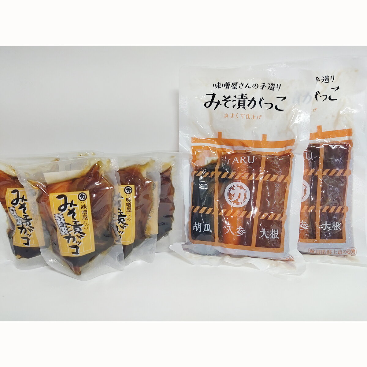 【ふるさと納税】 詰め合わせ 2種類 みそ漬ガッコ TARU 2個 みそ漬 5個 漬物 漬け物 お漬物 つけもの ご飯のお供 ごはんのお供 ごはんのおとも ご飯のおとも おつまみ 酒の肴 つまみ ツマミ グルメ 秋田 潟上市 訳あり 【三浦醤油店】