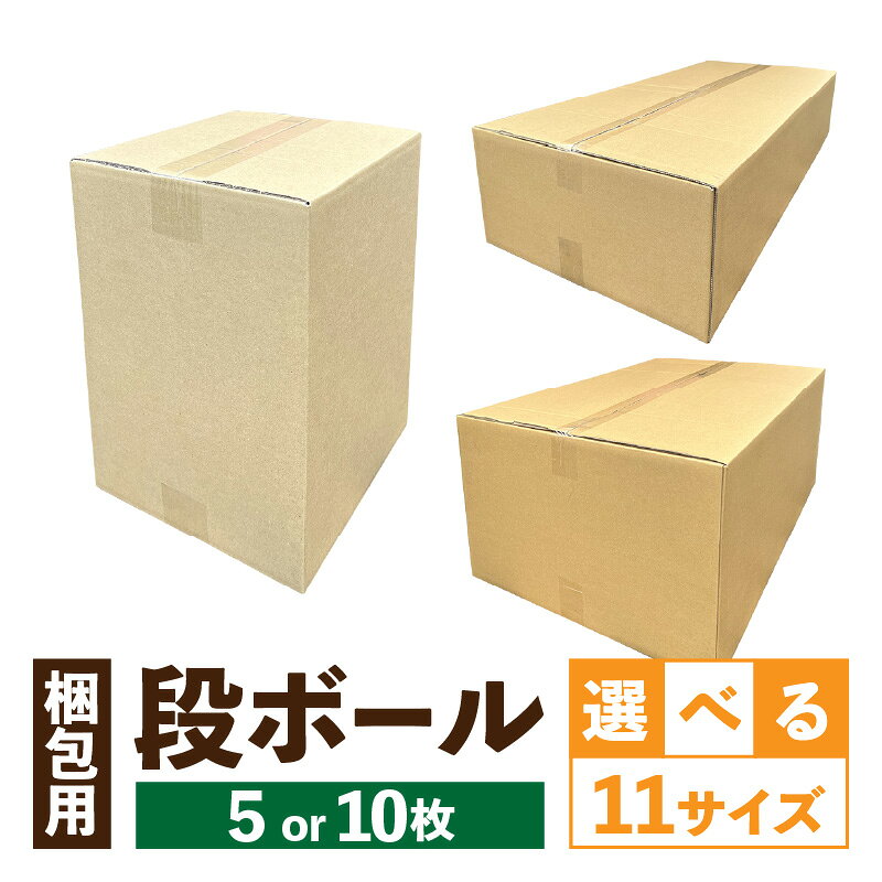 【ふるさと納税】梱包用 段ボール 選べる サイズ 規格 80サイズ 100サイズ 140サイズ 160サイズ 段ボール箱 梱包 衣類 収納 片付け 整理 DIY 工作 荷物 引っ越し 防災 備蓄 便利 フリマ 通販 配送 荷造り お取り寄せ 愛知県 小牧市 送料無料