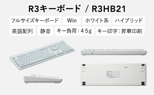 東プレ REALFORCE R3 FULL US（型式：R3HB21）