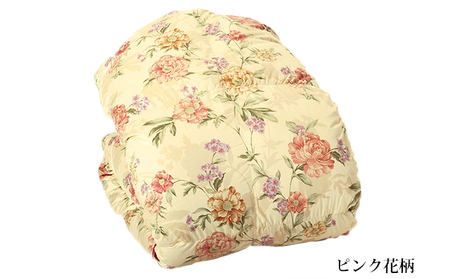 羽毛ふとん仕立て直し（シングルサイズ） ピンク花柄