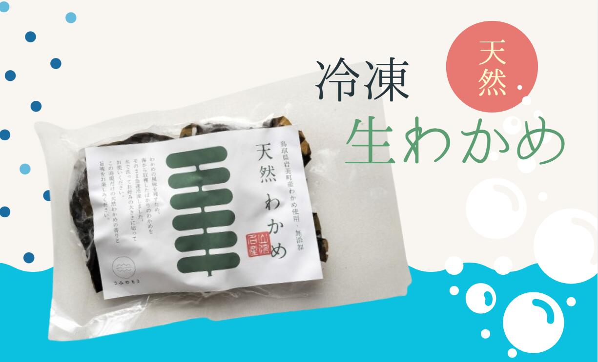【ふるさと納税】うみのもり 冷凍生わかめ 100g×10個セット｜鳥取 岩美 わかめ ワカメ 海藻 冷凍 生【24042】