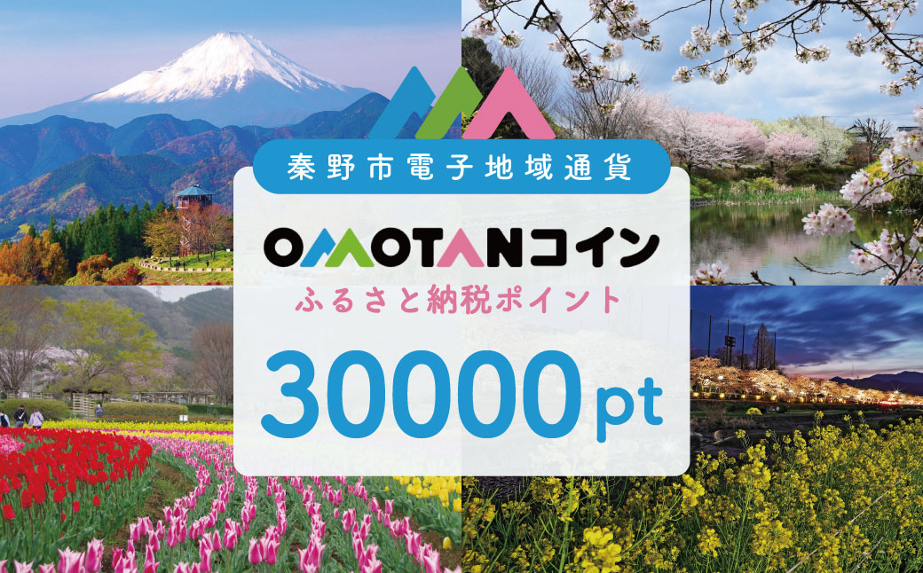 【神奈川県秦野市】OMOTANコインふるさと納税ポイント30000pt