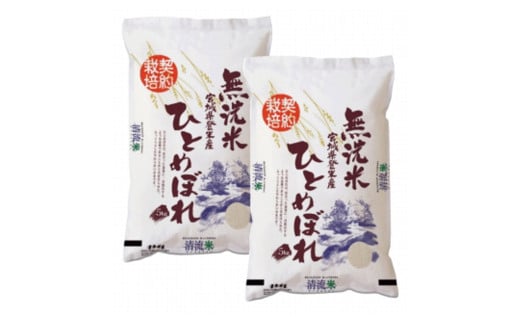 【令和6年度産】 ひとめぼれ 無洗米 10kg (5kg×2袋) 和紙袋仕様 お米 おこめ 米 コメ 白米 ご飯 ごはん おにぎり お弁当 【ライス宮城株式会社】tm298