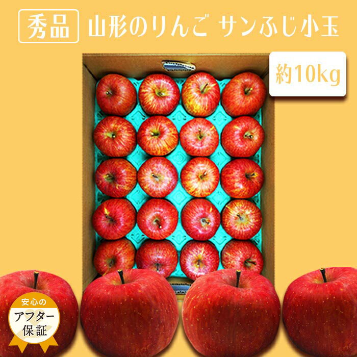 【ふるさと納税】＼アフター保証対象品／ 【2025年11月～12月発送分先行受付】「秀品」山形のりんご（小玉サンふじ）約10kg_H084(R7)