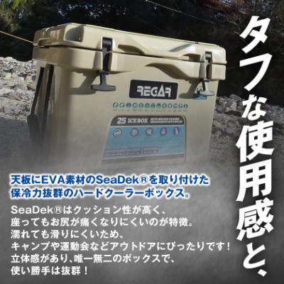 ふるさと納税 いなべ市 オリジナルマット(SeaDek)付ハードクーラーボックス　(サイズ:25L)　カラー:タン |  | 01