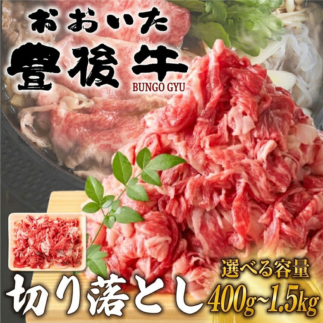 【ふるさと納税】おおいた豊後牛切り落とし 400g / 500g / 1kg / 1.2kg / 1.5kg | 和牛 豊後牛 国産牛 すき焼き しゃぶしゃぶ 大分県産 九州産 津久見市 国産 送料無料