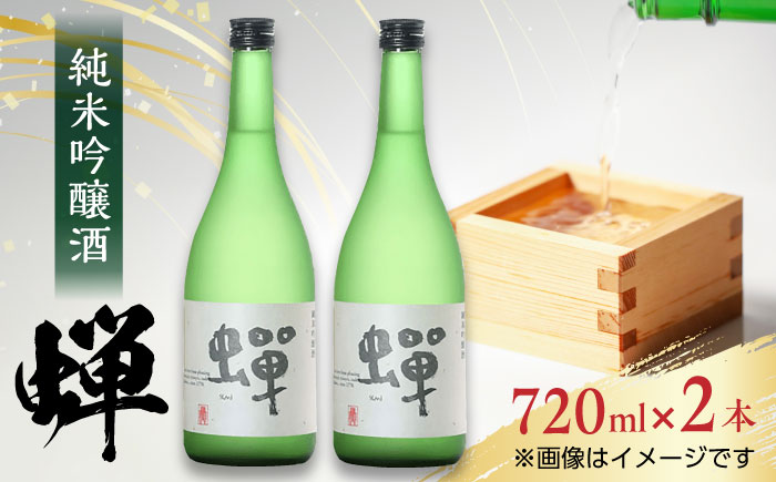 【化粧箱入り】純米吟醸酒 蝉 ( 720ml × 2本 ) 【通潤酒造株式会社】[YAN003]