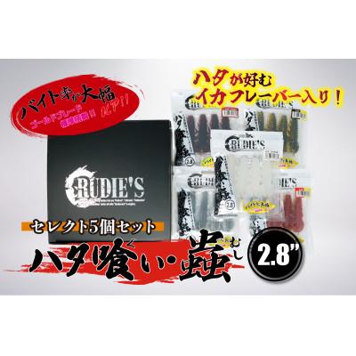ふるさと納税 飯塚市 RUDIE’Sのハタ喰い・蟲 2.8inch セレクト5個セット