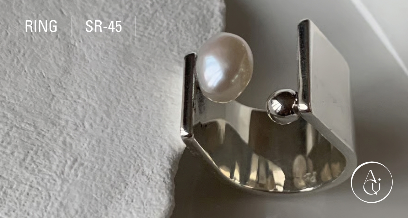 【ANA限定】WhitespaceパールリングSR45SV※必ずリングサイズを備考欄へご明記ください【配送不可地域：沖縄県】