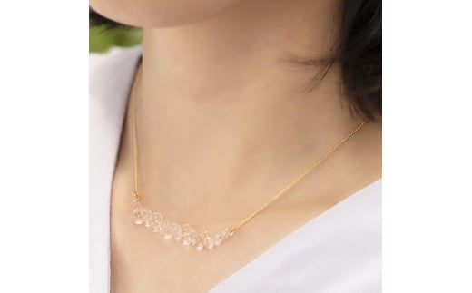 HARIO ネックレス「グロス」シリーズ［HAW-G-001N］｜耐熱 ガラス アクセサリー ハリオ ランプワークファクトリー 職人 繊細 フォーマル カジュアル きれいめ おしゃれ 20代 30代 