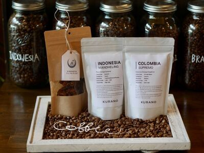 【粉】KURANO coffee 自家焙煎 コーヒー マイスター こだわり コーヒー 100g×2種 と ワッフル ラスク 1袋 | コーヒー 豆 粉 焙煎 ワッフルラスク ご褒美 ギフト 贈り物 飲