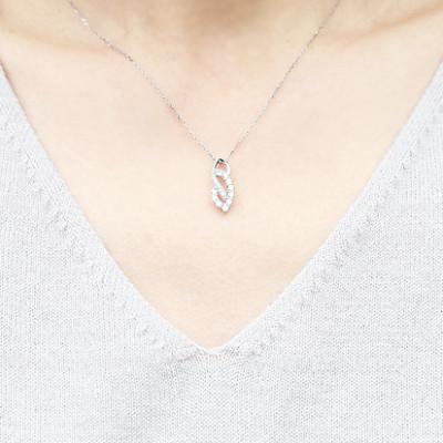 ふるさと納税 韮崎市 ネックレス プラチナ PT900 ダイヤモンド 0.38ct レディース 【f134-d-pt】 |  | 02