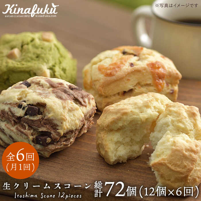 【ふるさと納税】【全6回定期便】スコーンのイメージ変えてみませんか？定番スコーン12個セット 《糸島》【キナフク】 [AFA014] 94000円 9万4千円