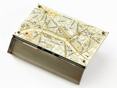 基板アート　名刺入れ【シルバーメタル】【大阪府吹田市】