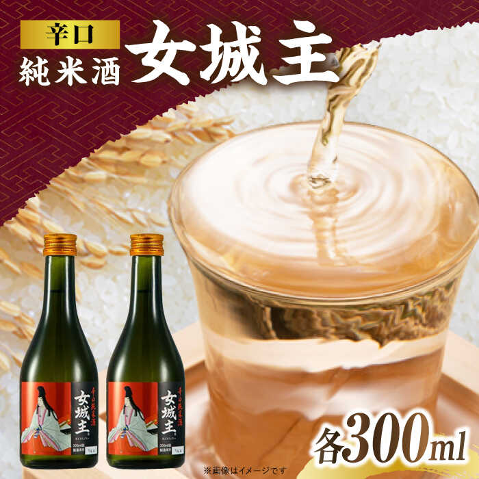 【ふるさと納税】女城主 辛口純米酒 300ml 2本セット/ 日本酒 女城主 辛口純米酒 地酒 清酒 純米酒 辛口 ドライ 切れ味抜群 岩村醸造 晩酌酒 食中酒 さっぱり 純米 旨辛 セット お酒 飲み切りサイズ お取り寄せ 贈答 ギフト 人気 おすすめ 岐阜県 /恵那市/岩村醸造 [AUAK033]