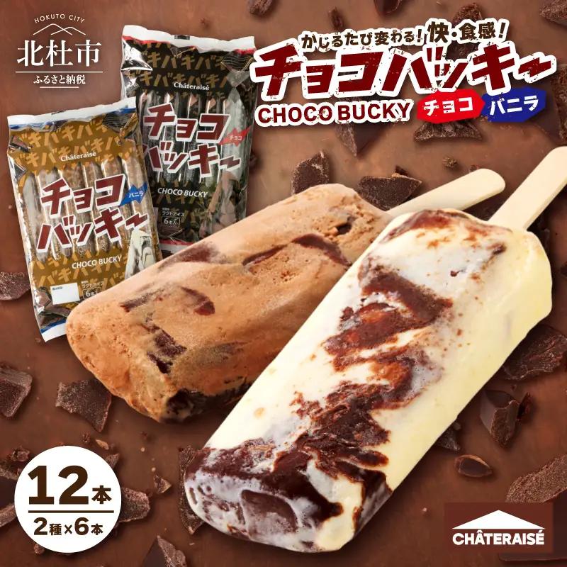 【シャトレーゼ】チョコバッキー バニラ＆チョコ 12本 アイス アイス [h028]