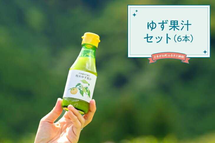 【ふるさと納税】ゆず果汁セット　6本