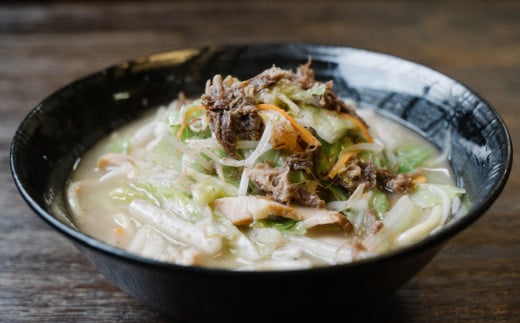 E437 【長崎県産の黒毛和牛使用！】和牛ちゃんぽん 具材入り3食セット