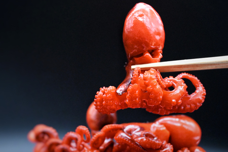 味付けチビたこ からし風味 800ｇ やまさん商店 たこ 蛸 ピリ辛 ちびだこ つまみ 珍味 3箱_BV003