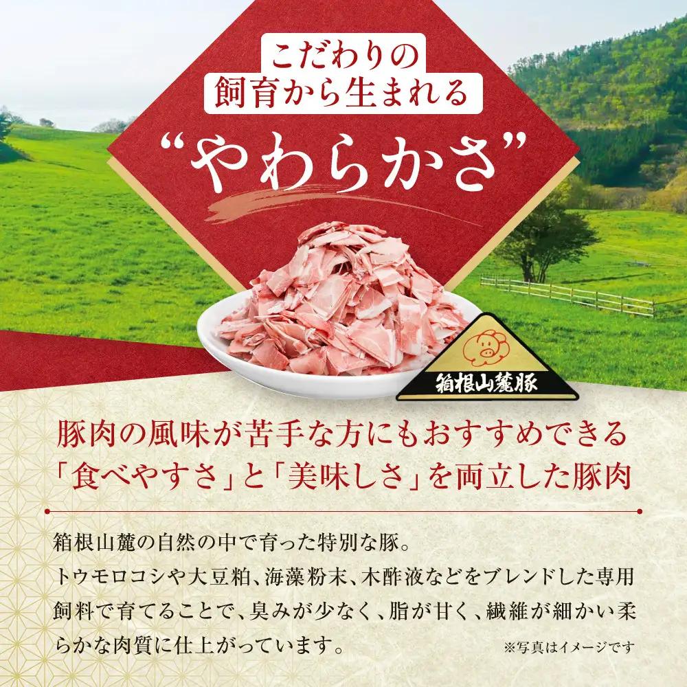 【定期便12ヵ月】箱根山麓豚　モモ・ウデ切り落とし３K盛り(500ｇ×６パック)【 箱根山麓豚 切り落とし 神奈川県 小田原市   豚肉 豚肉】