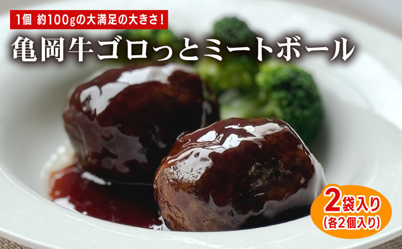 
                  亀岡牛ゴロッとミートボール 200g(2個)×2セット 亀岡牛 国産黒毛和牛 ブランド牛 特大 ミートボール ギフト 贈答 牛肉  冷凍 京都 おすすめ おかず 飲み会 簡単 簡単調理 贈り物  お歳暮 お中元 高級 贅沢 人気 惣菜 オレイン酸 成熟 有限会社 木曽精肉店 亀岡市 京のこだわり畜産物生産農場 
                